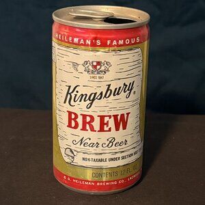Kingsbury Brew Near Beer vintage aluminum beer can